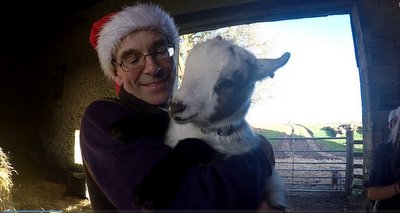 Harry and a goat