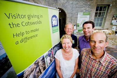 Harry and the other founders at the Launch visitor giving scheme