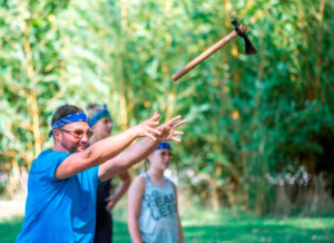 Axe throwing in the Cotswolds